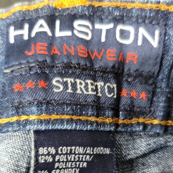 Blue Halston Stretch Jeans New with Tags Size 16 - Picture 5 of 6